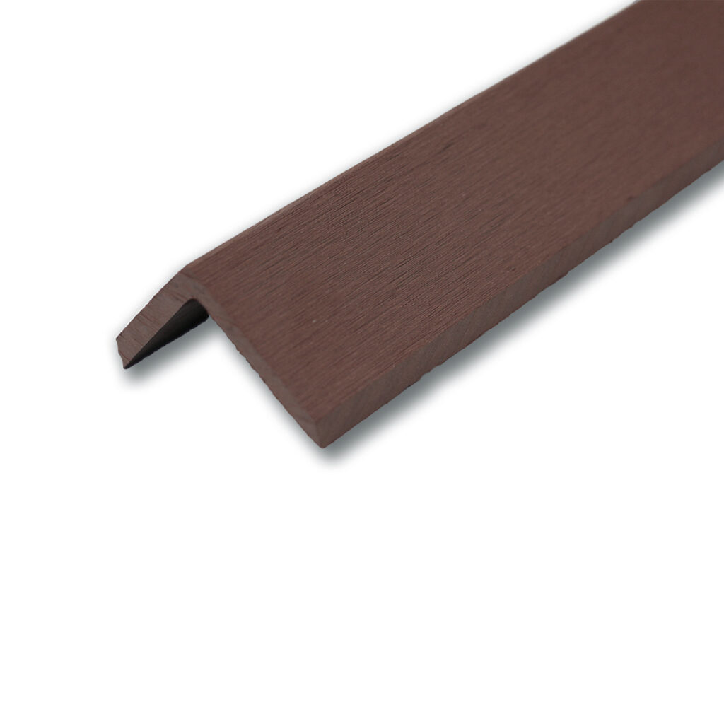chocolate brown coloured fencing trim