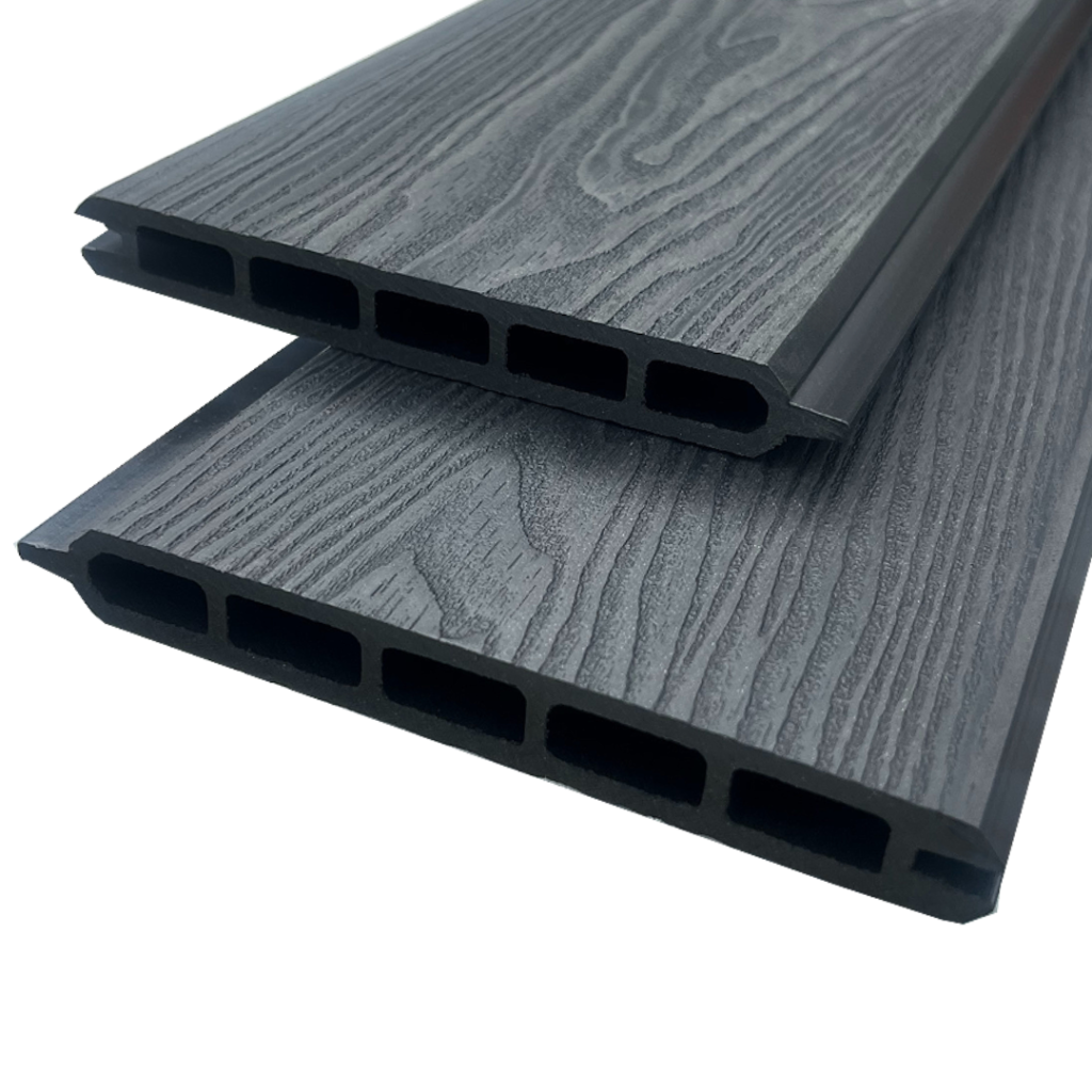 3D Black Ash-Premium Composite Fence & Gate Boards