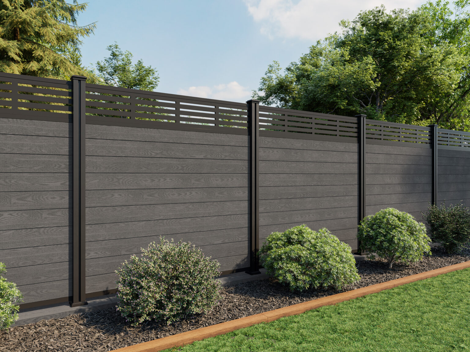 Composite Fence Panels With Decorative Screen North Valley Composites