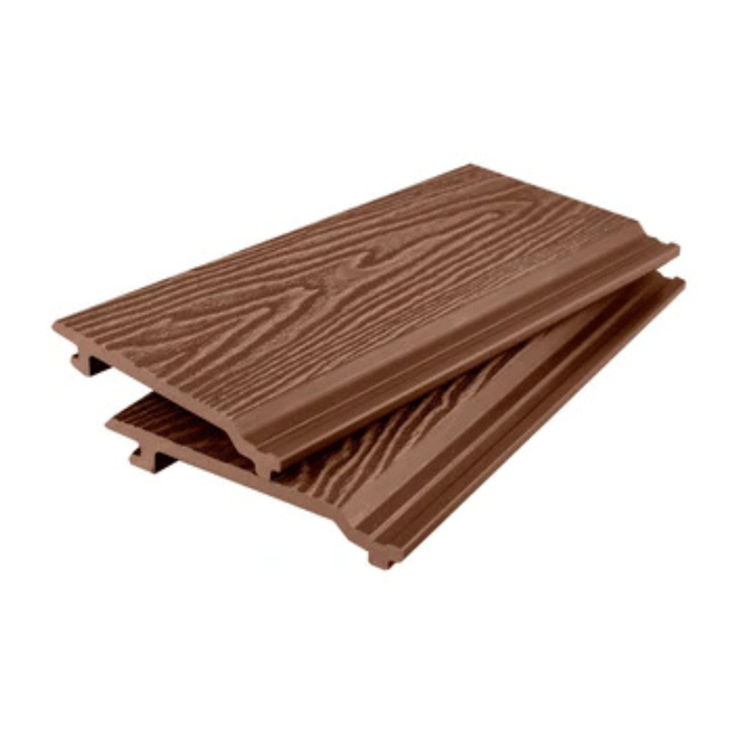 Red-Brown Woodgrain Cladding