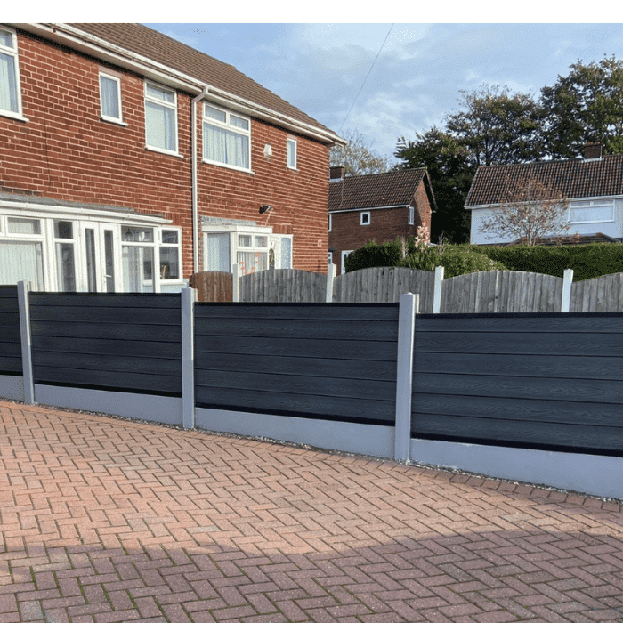 Birch Grey composite fence panels