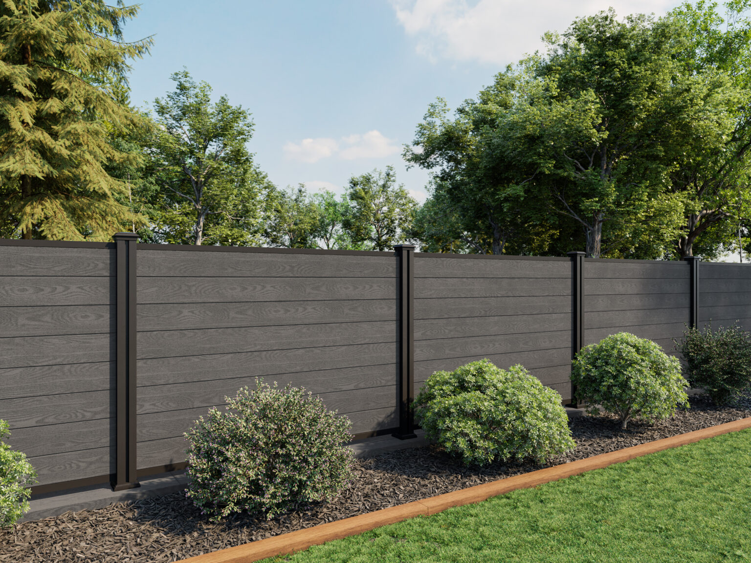 birch grey fence