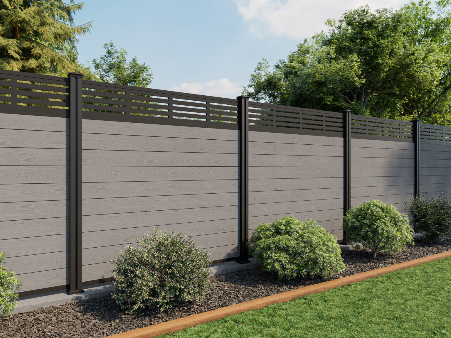 Driftwood composite fencing
