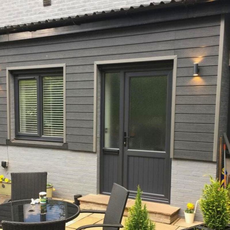dark grey cladding