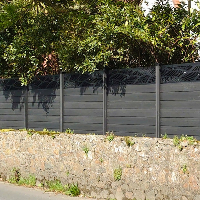 dark grey wall fencing