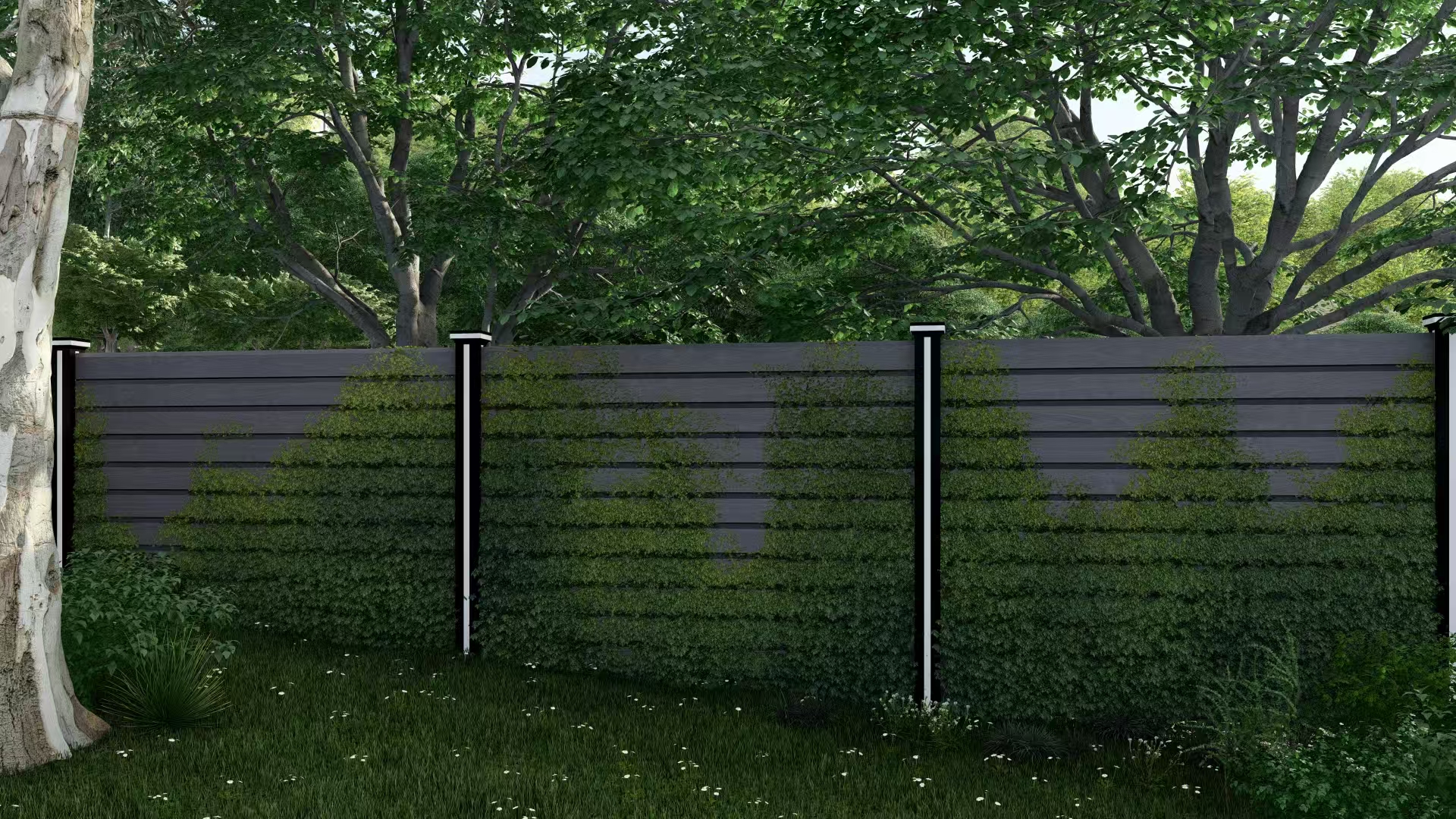 LED Black Fence