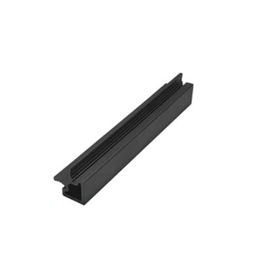 Black external corner trims for composite fence
