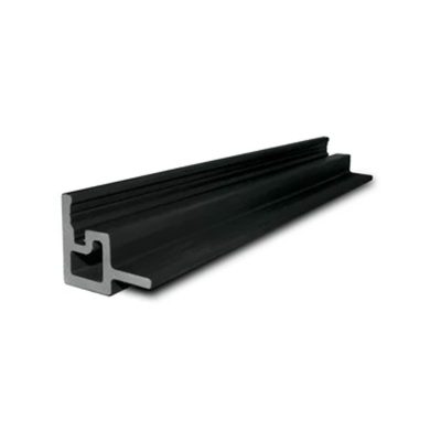 Black internal corner trim for composite fence