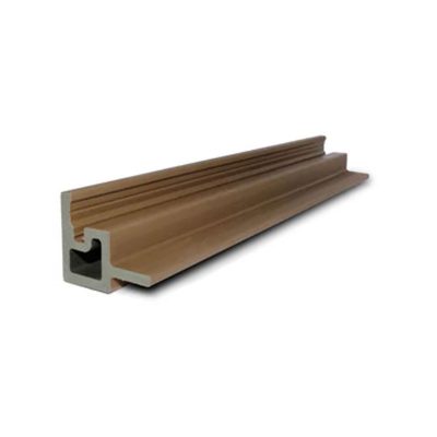 Oak internal corner trim for composite fence