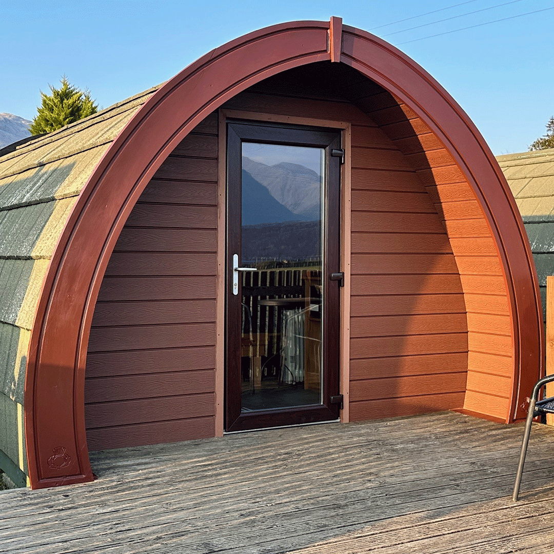 light brown garden cladding pod