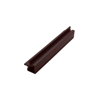Red Brown external corner trim for composite fence