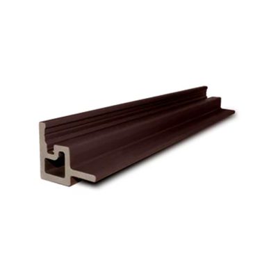 Red Brown internal corner trim for composite fence