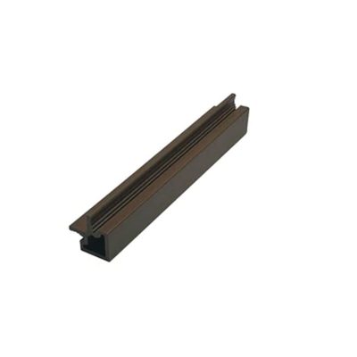 Walnut external corner trims for composite fence