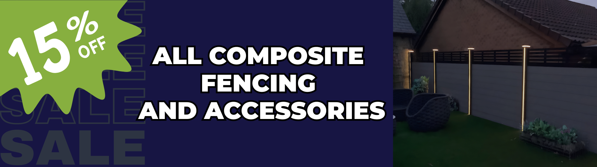 15% END OF SEASON SALE website banner