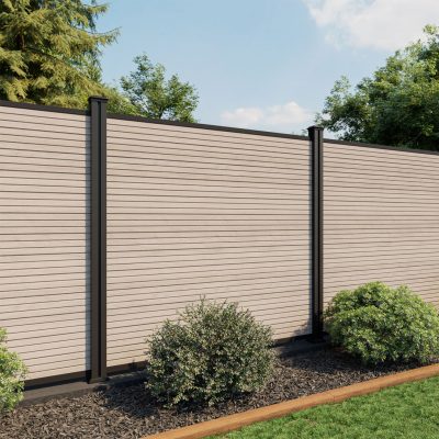 Slatted Fence Panels without Decorative Screen