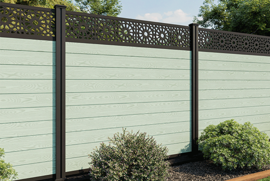 sage green fencing