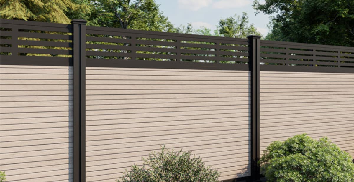 5ft slatted antique fence panels